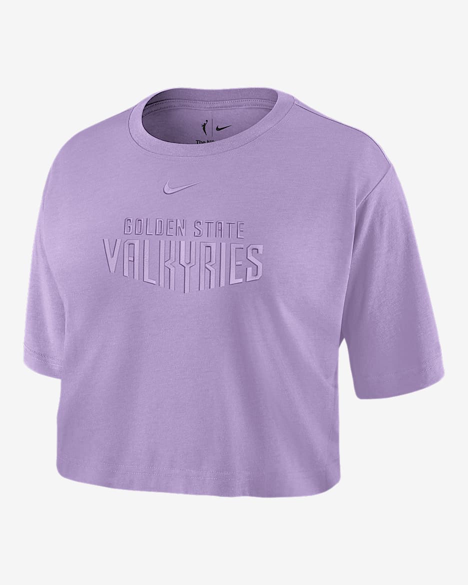 Golden State Valkyries Women's Nike WNBA Cropped T-Shirt - Urban Lilac