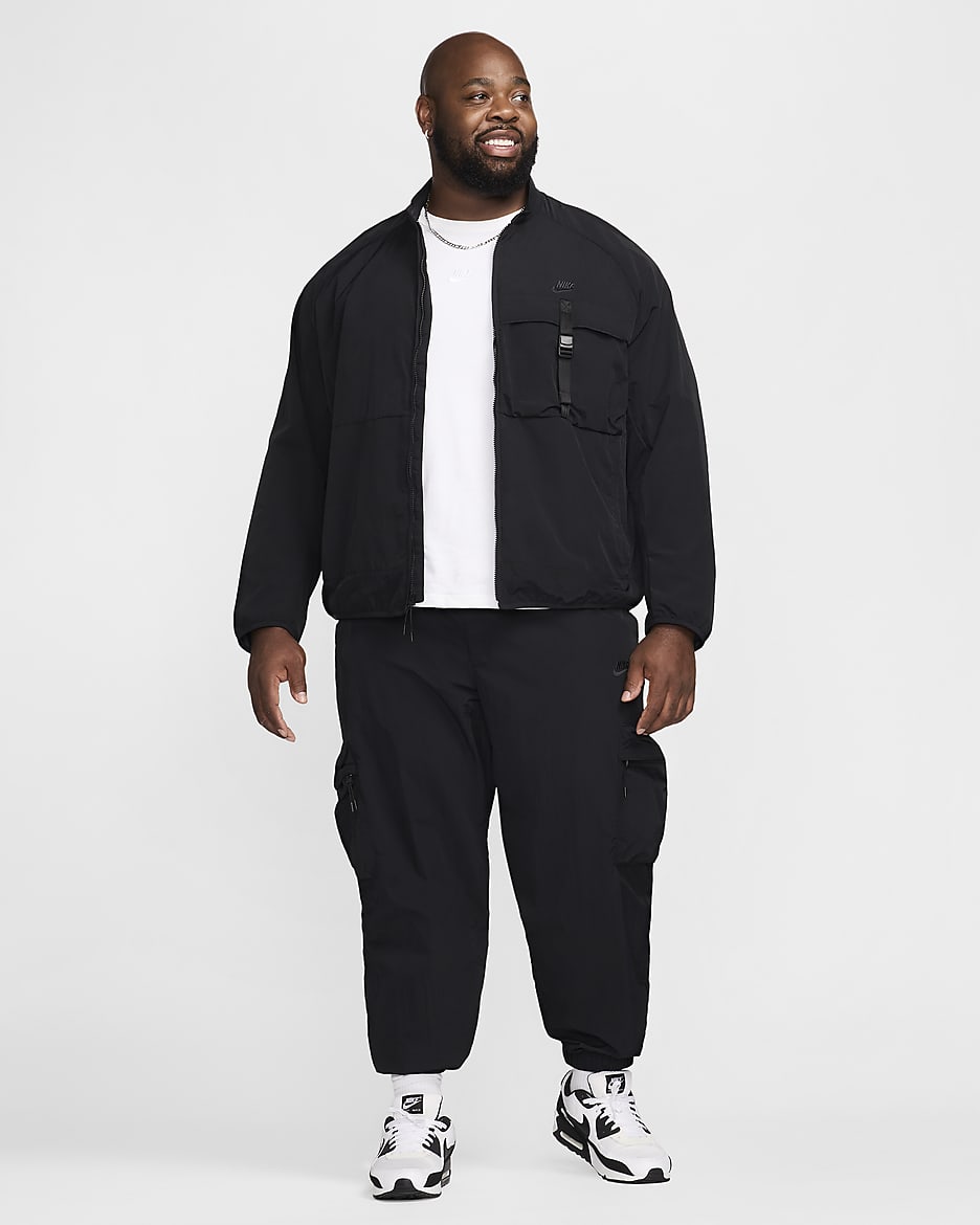 Nike Tech Men's Woven Cargo Trousers - Black/Black