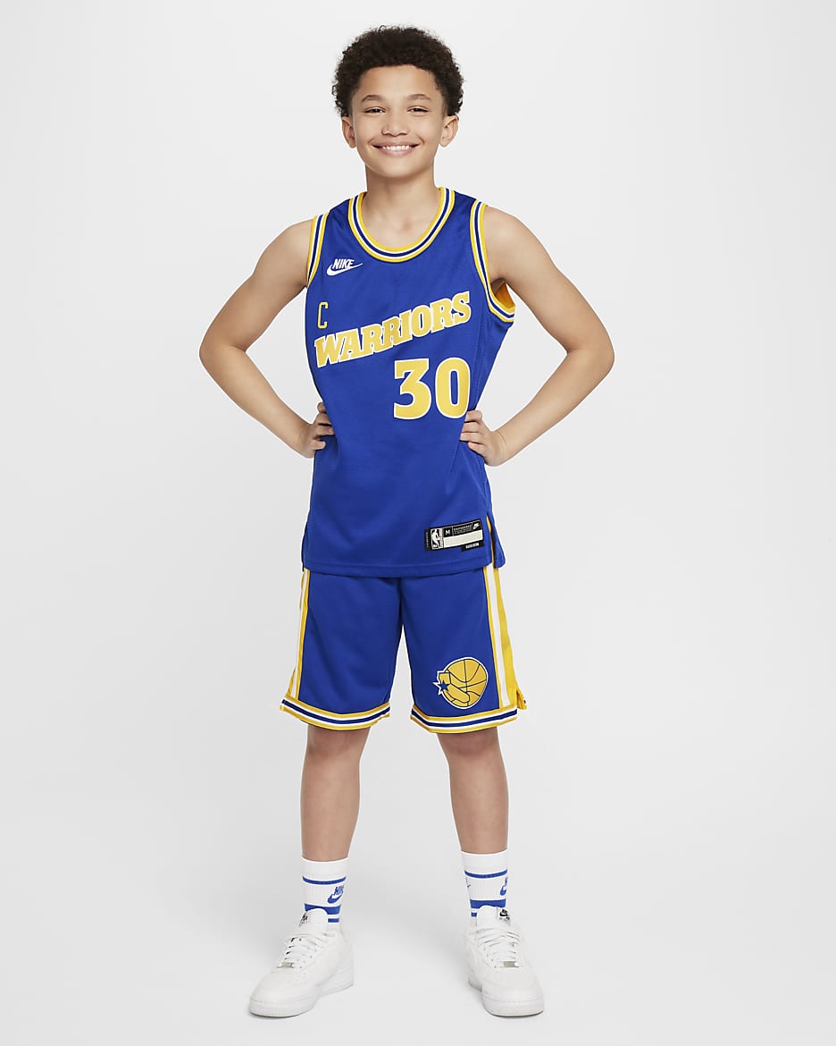 Stephen Curry Golden State Warriors Nike Dri-FIT NBA Swingman Trikot für ältere Kinder - Rush Blue
