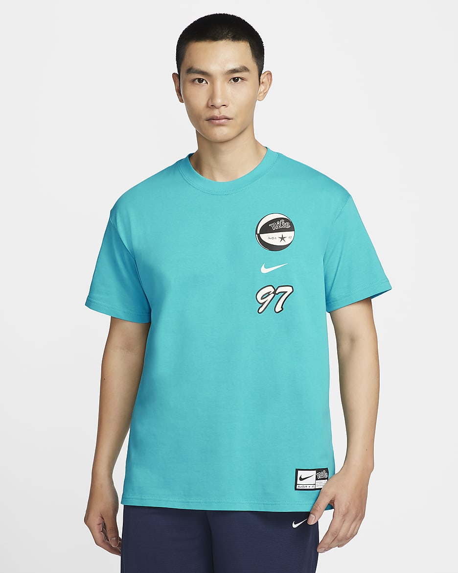 ナイキ メンズ マックス90 バスケットボール Tシャツ - ダスティーカクタス