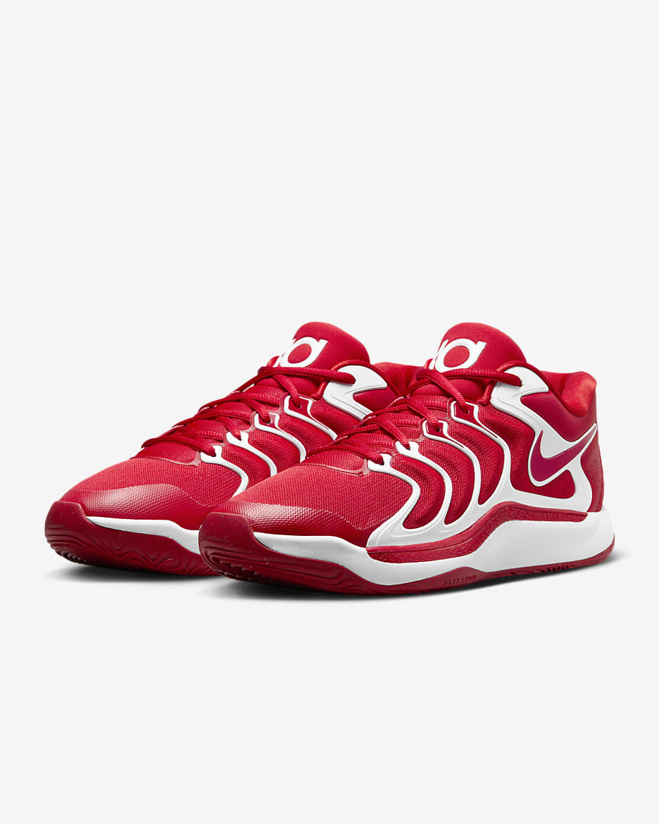 KD17 (Team Bank) Basketball Shoes - University Red/White/University Red