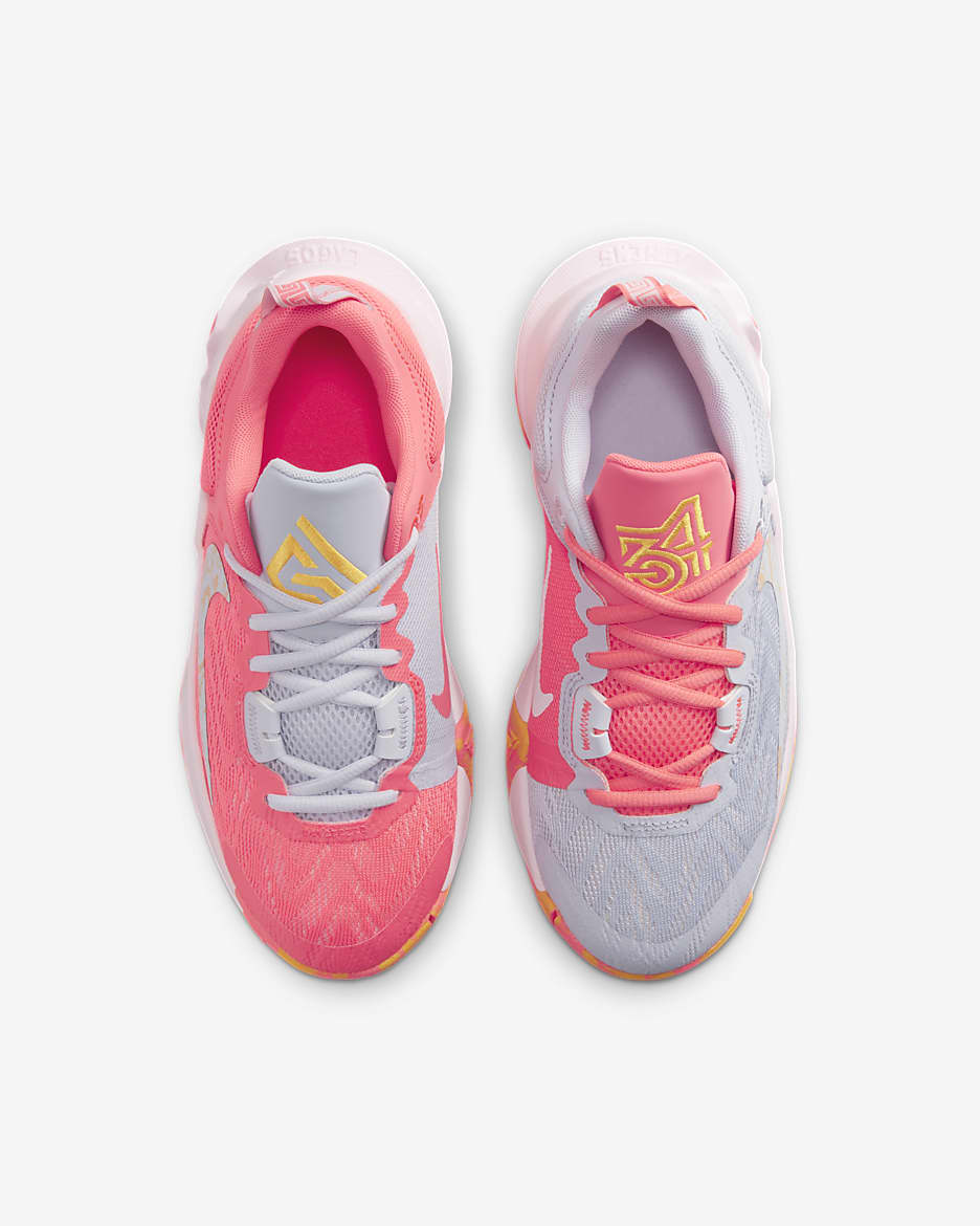 Giannis Immortality 2 Older Kids' Basketball Shoes - Hot Punch/Pink Foam/Laser Orange/University Blue