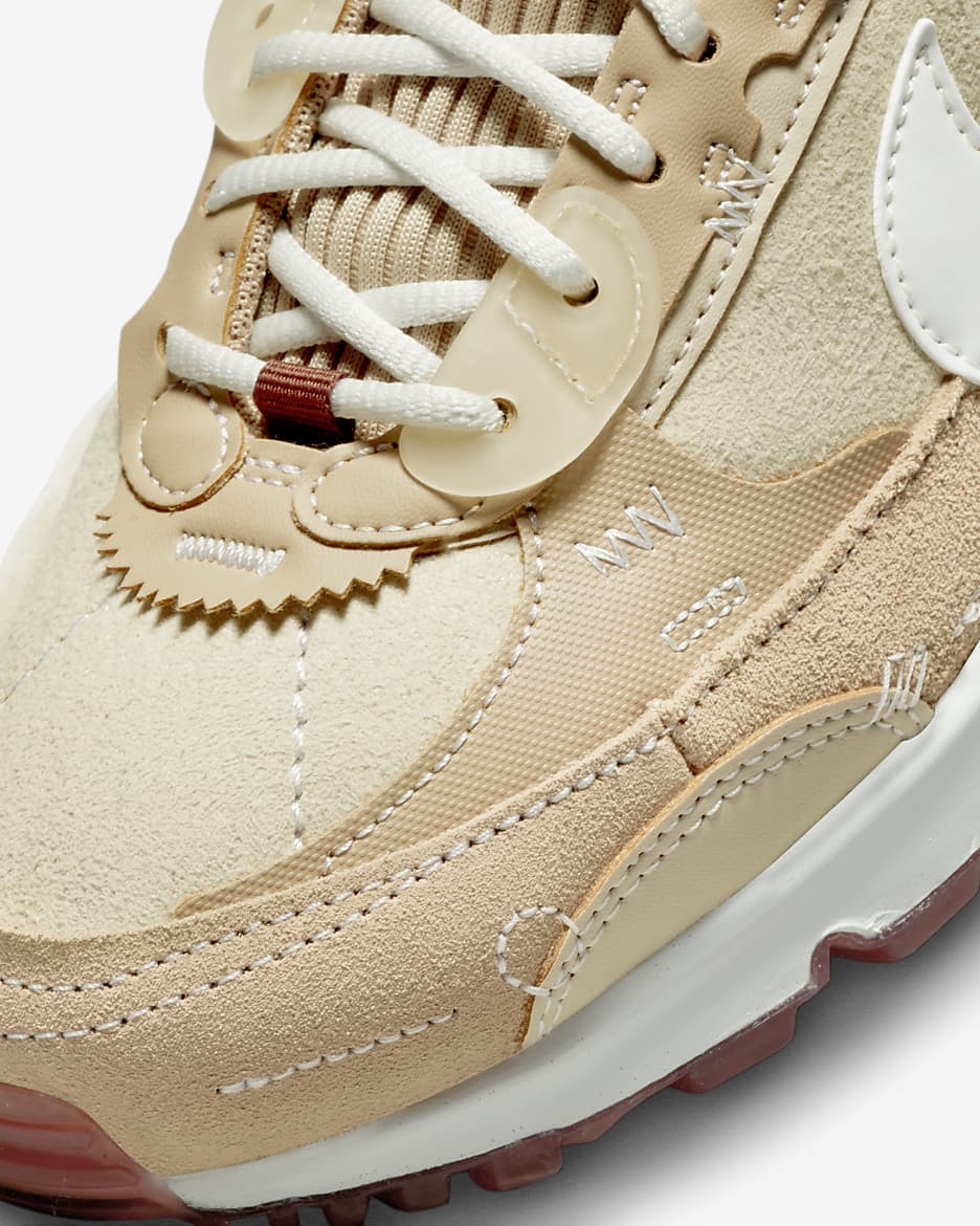 Nike Air Max 90 Futura x Serena Williams Design Crew Shoes - Hemp/Sand Drift/Summit White/White