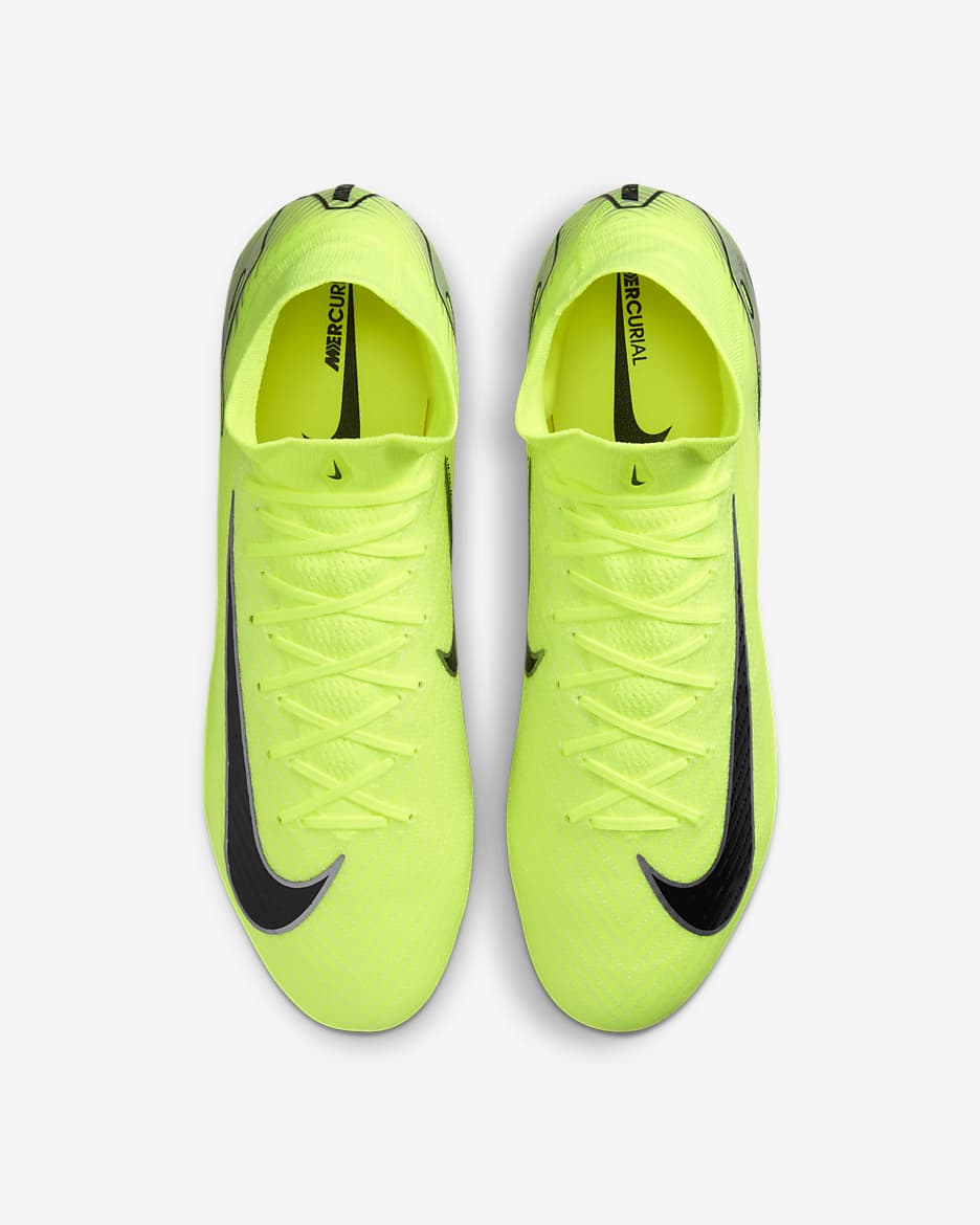 Nike Mercurial Superfly 10 Elite Botas de fútbol AG-Pro de perfil alto - Volt/Negro