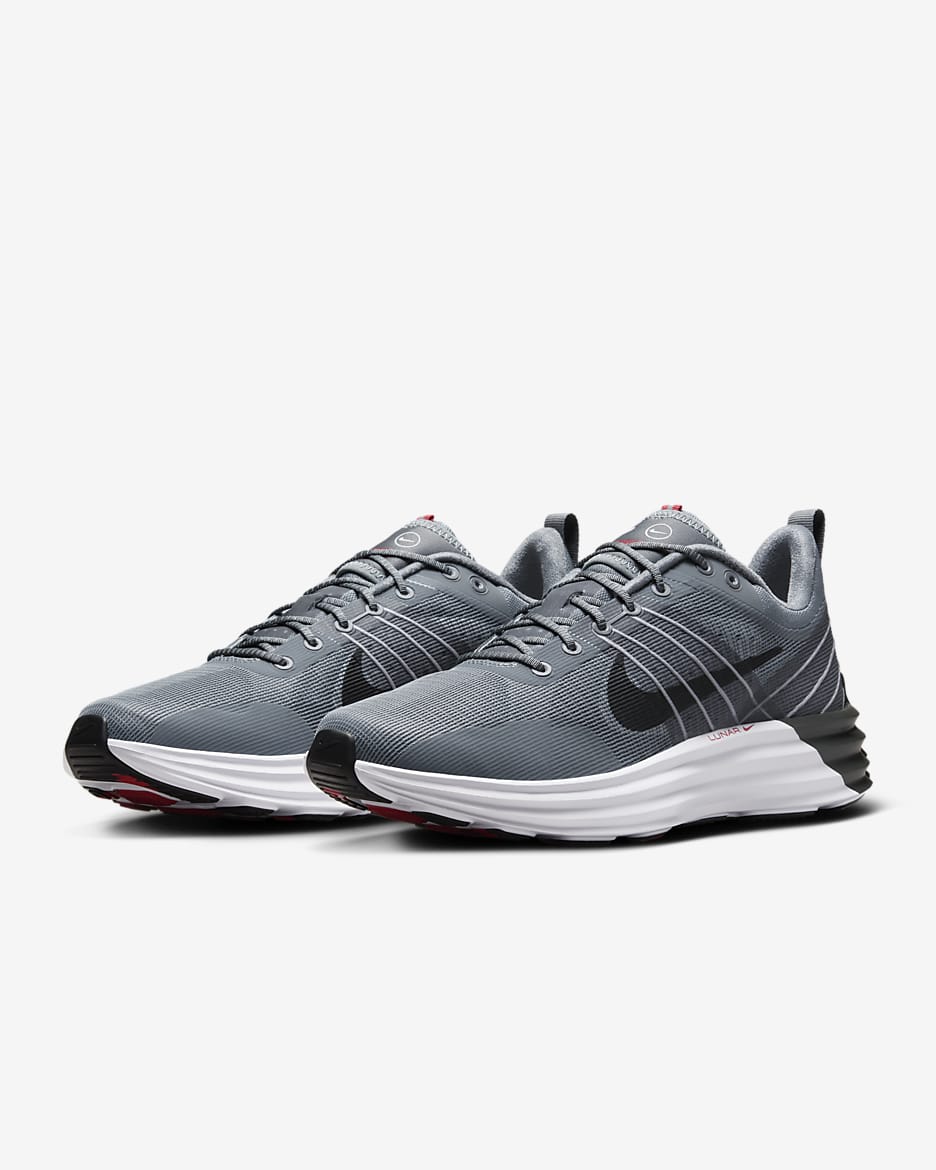 Nike Lunar Roam Men's Shoes - Cool Grey/Wolf Grey/University Red/Anthracite