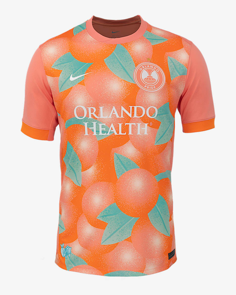 Orlando Pride FC 2025 Stadium Home Men's Nike Dri-FIT NWSL Replica Jersey - Crimson Bliss/Orange Horizon