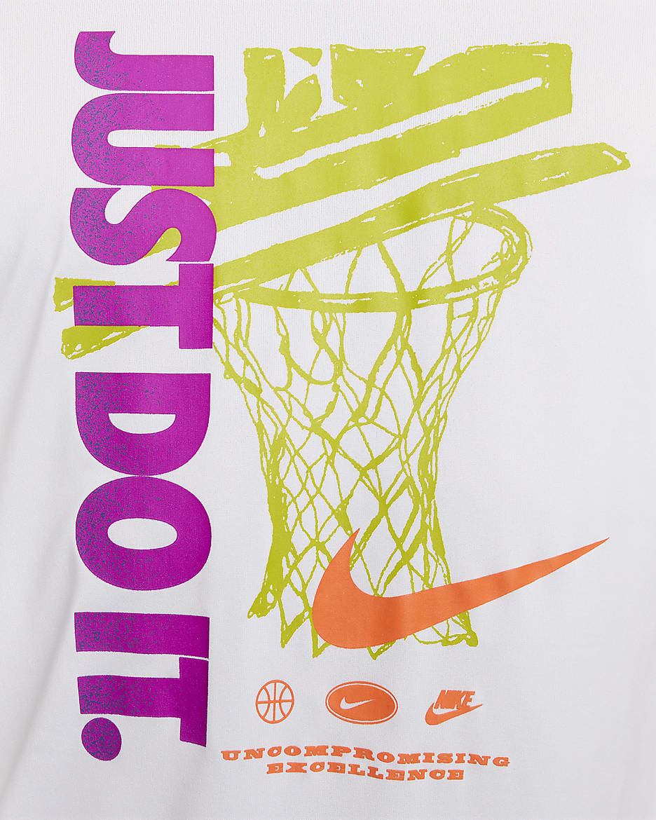 Nike Dri-FIT basketbalshirt voor heren - Wit