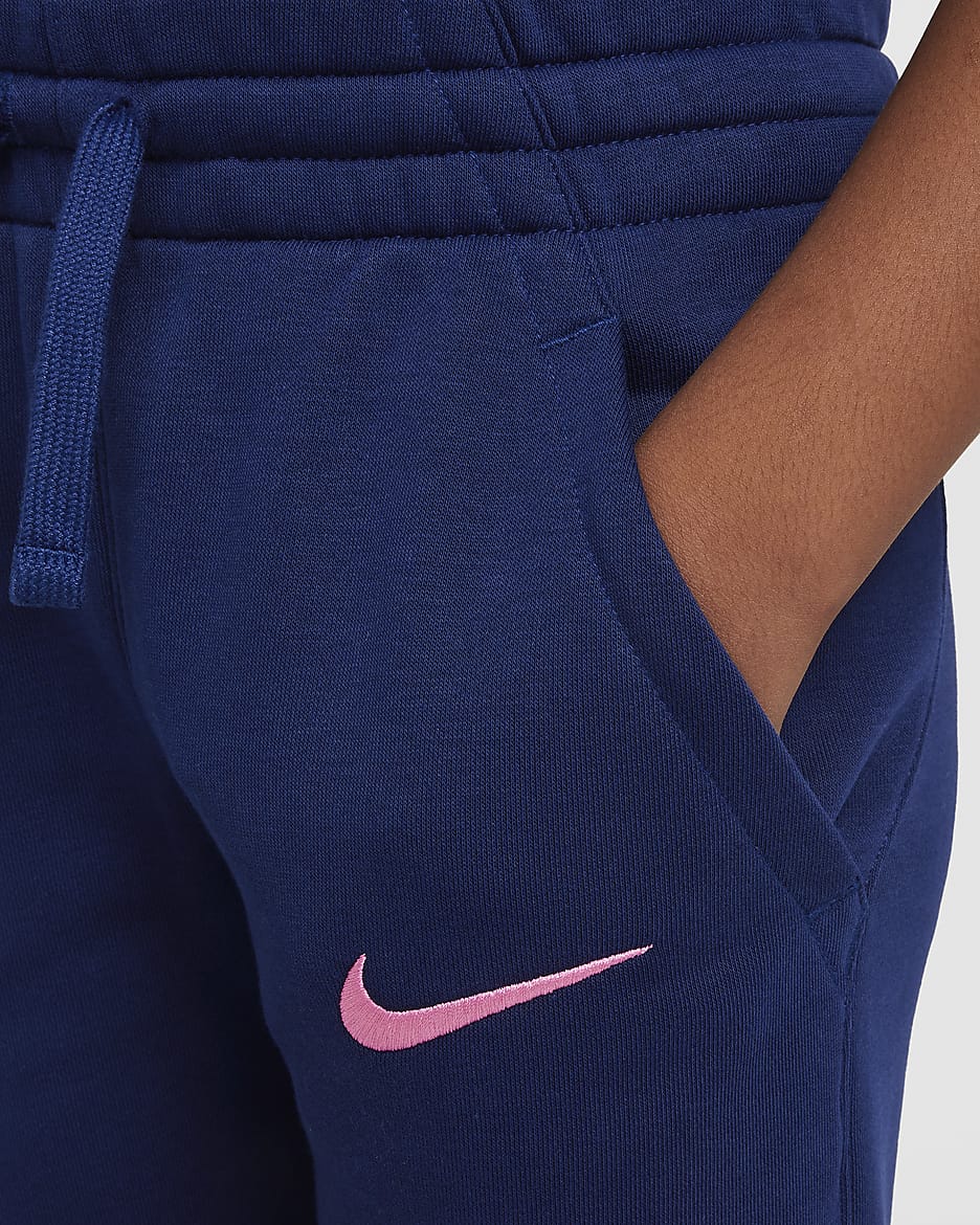 Atlético Madrid Club Third Older Kids' (Boys') Nike Football French Terry Jogger - Blue Void/Pink Glow