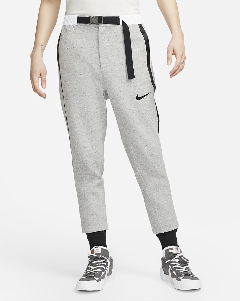 ナイキ x sacai フリース パンツ - ダークグレーヘザー