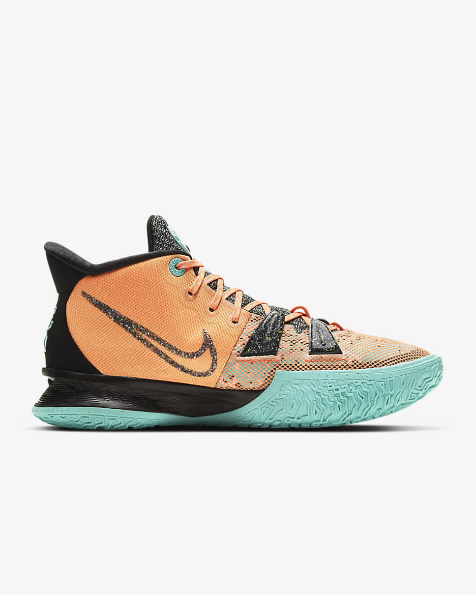 Calzado de básquetbol Kyrie 7 "Play for the Future" - Naranja atómico/Toque tropical/Negro