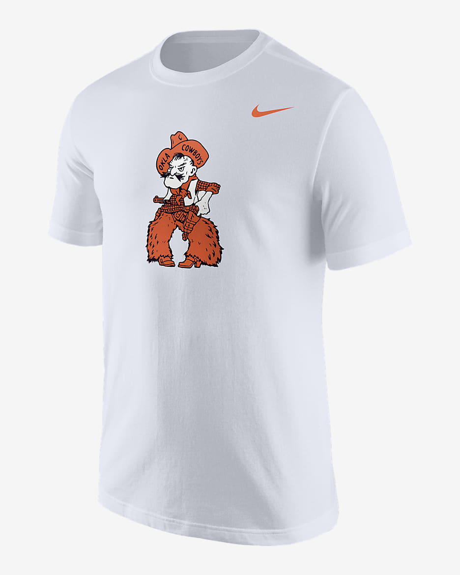 Playera universitaria Nike para hombre de Oklahoma State - Blanco