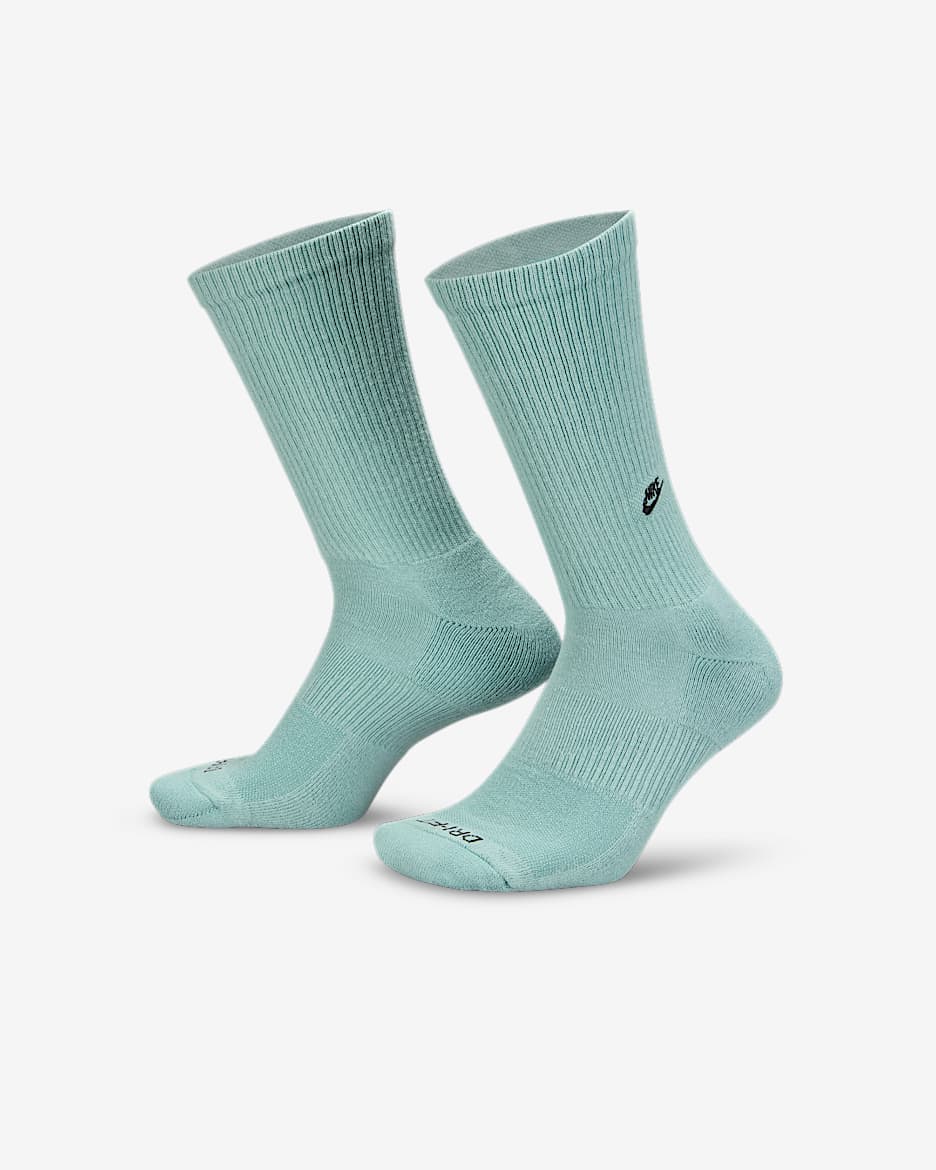 Nike Everyday Cushioned Crew-Socken (2 Paar) - Cannon/Schwarz