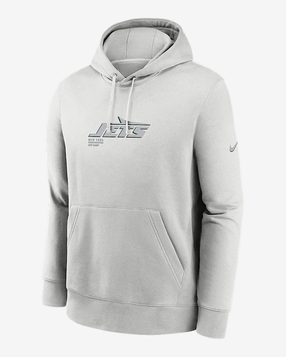 New York Jets Slot Receiver Club Men's Nike NFL Pullover Hoodie - Grey