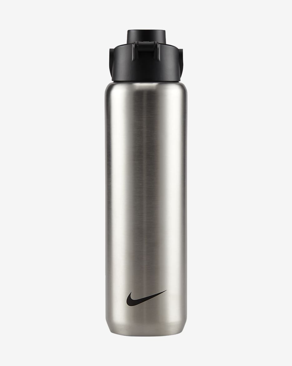 Botella de acero inoxidable con pico Nike Recharge (710 ml) - Plata