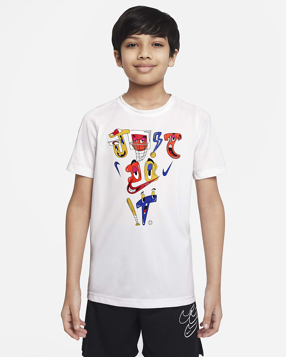 Nike Dri-FIT JDI Big Kids' (Boys') T-Shirt - White