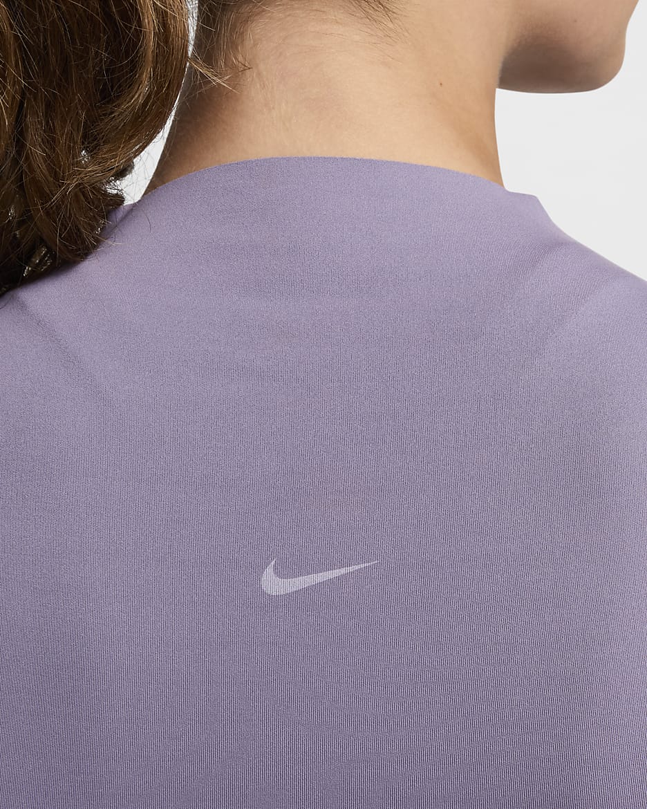 Nike Zenvy Women's Dri-FIT Long-Sleeve Top - Daybreak/White