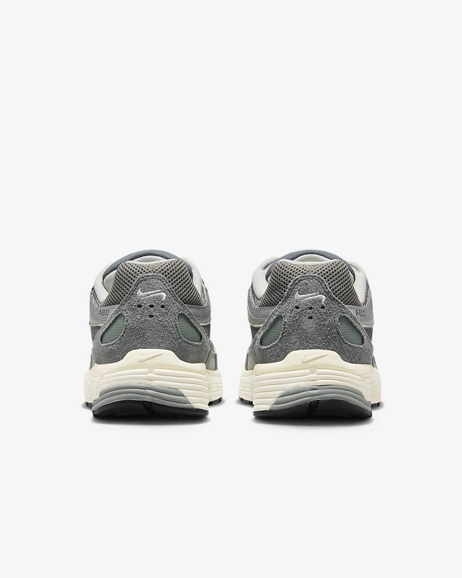 Nike P-6000-sko - Flat Pewter/Light Iron Ore/Metallic Silver/hvid