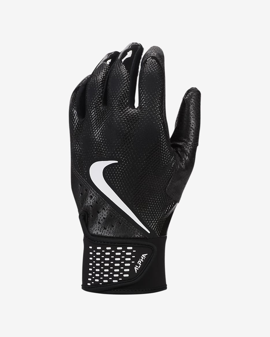 Guantes de bateo de béisbol (1 par) Nike Alpha - Negro