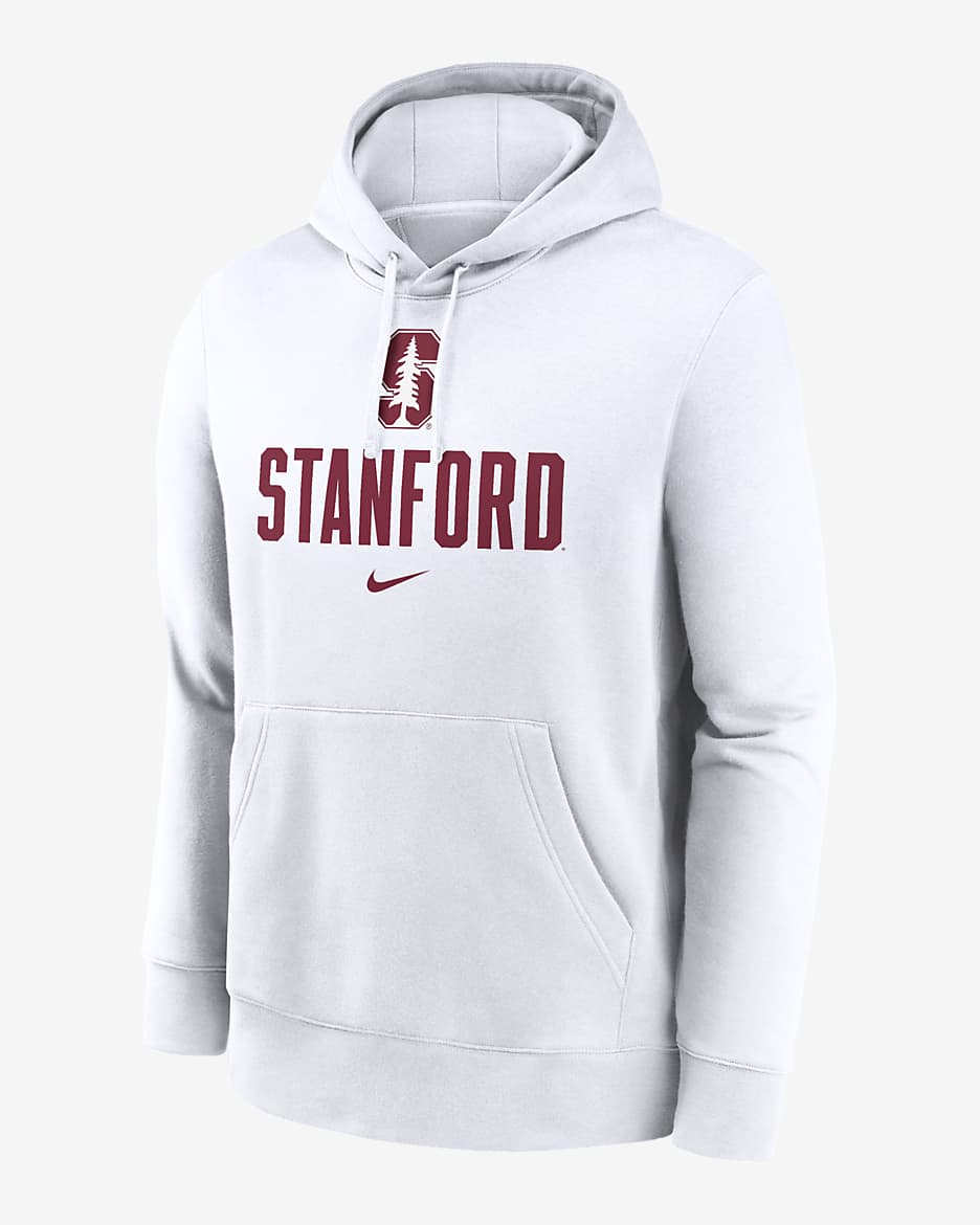 Stanford Cardinal Primetime Club Campus Men's Nike College Pullover Hoodie - White