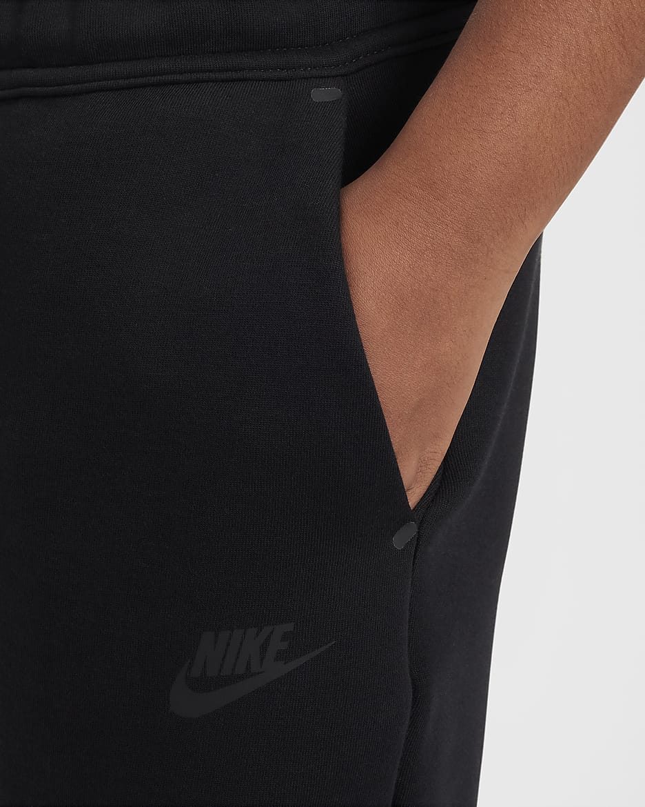 Kalhoty Nike Sportswear Tech Fleece pro větší děti (chlapce) - Černá/Černá/Černá