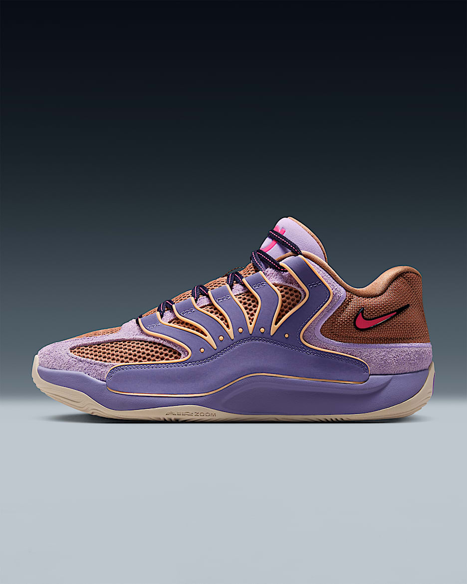 KD18 Basketball Shoes - Washed Purple/Lilac/Hemp/Fire Pink