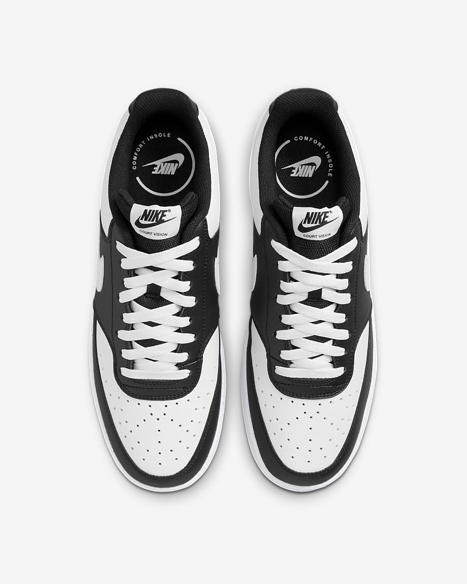 Nike Court Vision Low Men's Shoes - Black/White