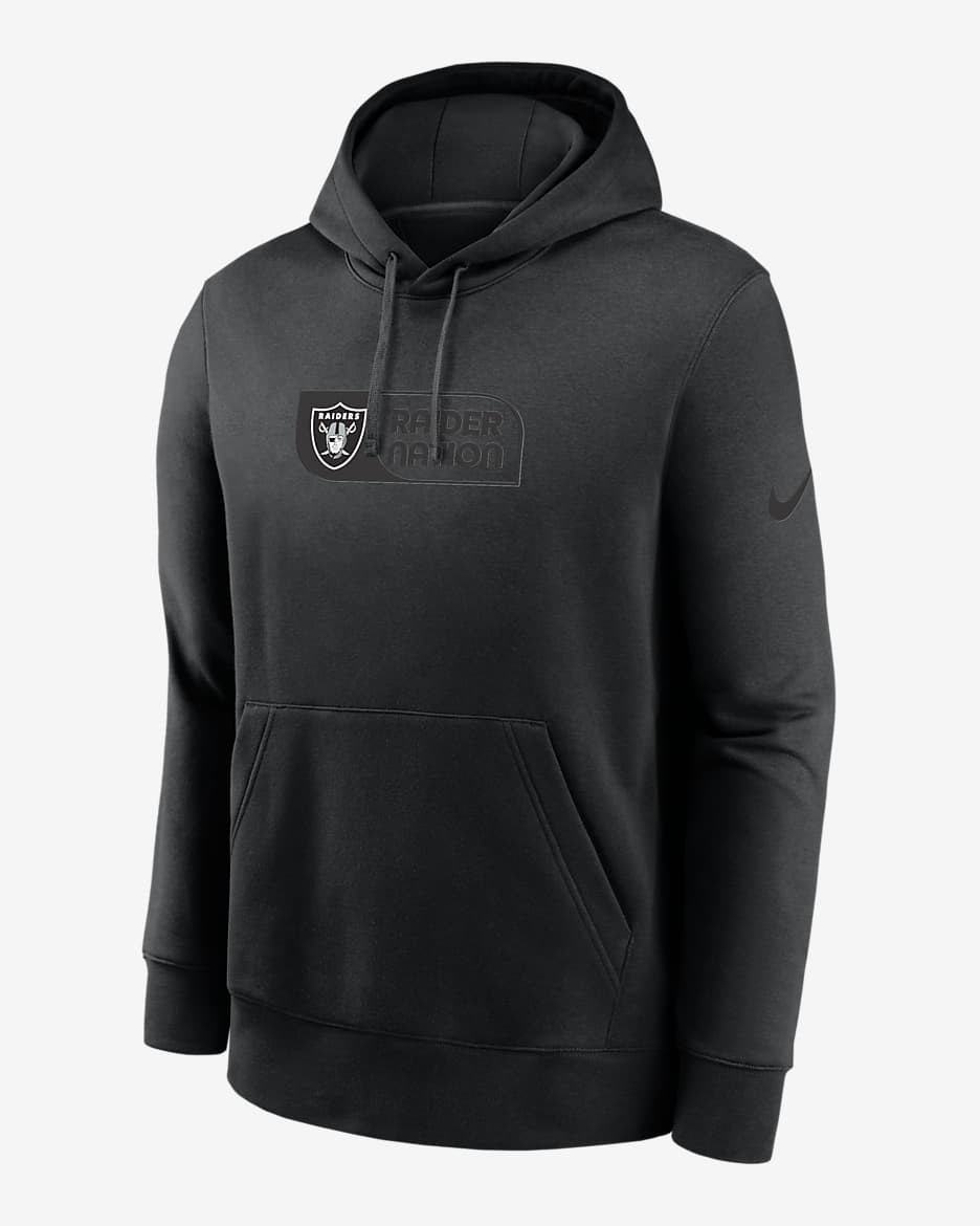 Las Vegas Raiders Edge Men's Nike NFL Pullover Hoodie - Black