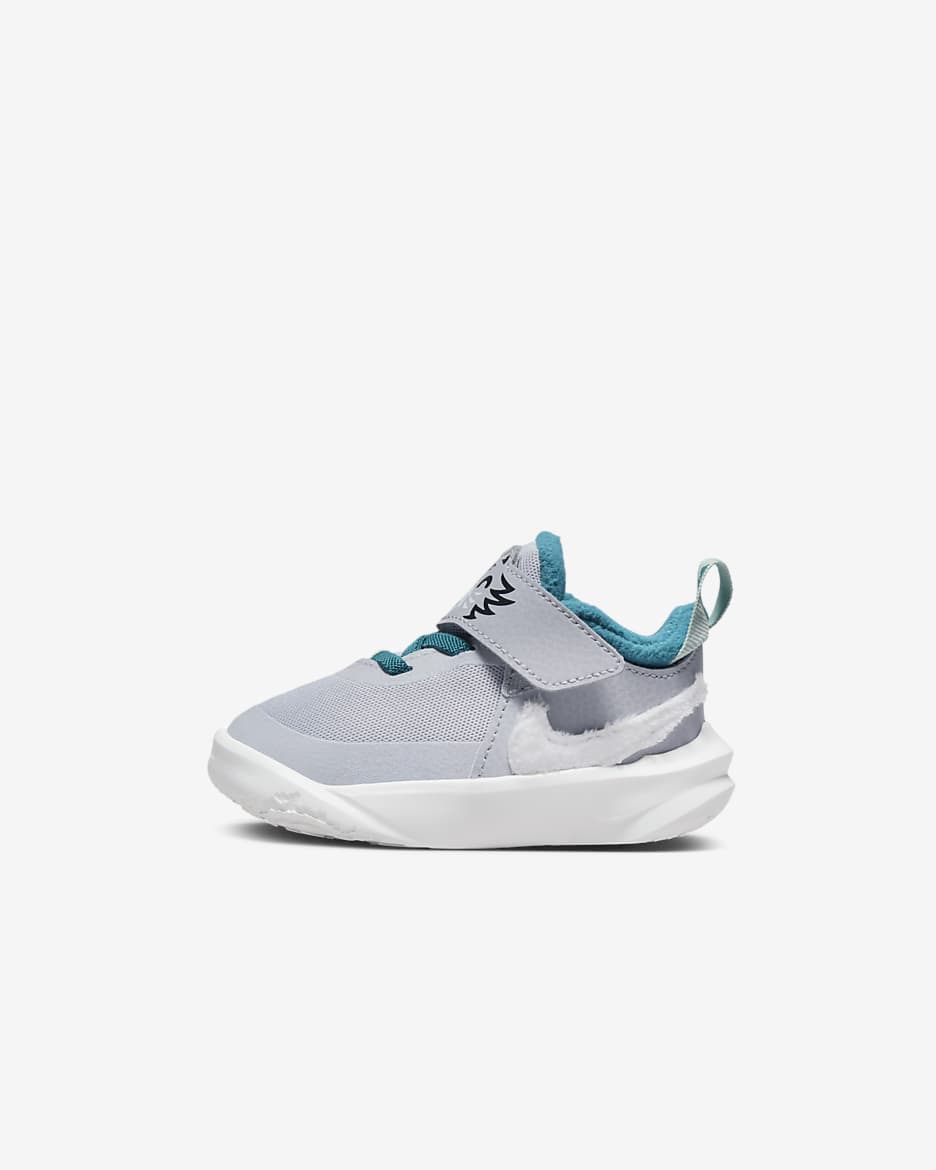Nike Team Hustle D 10 Lil Baby/Toddler Shoes - Wolf Grey/Bright Spruce/Enamel Green/Summit White