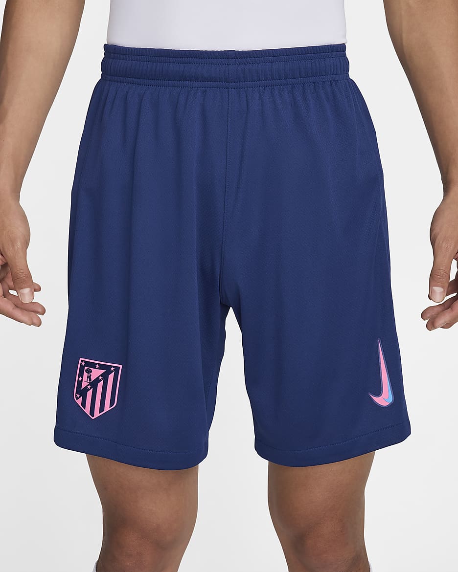 Shorts da calcio replica Nike Dri-FIT Atlético de Madrid 2024/25 Stadium da uomo – Terza - Blue Void/Pink Glow