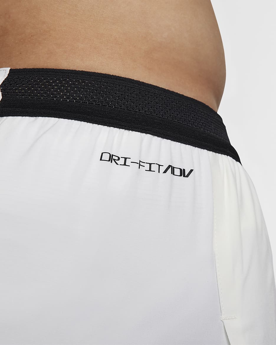 Nike AeroSwift Men's Dri-FIT ADV 4" Brief-Lined Running Shorts - Summit White/Black