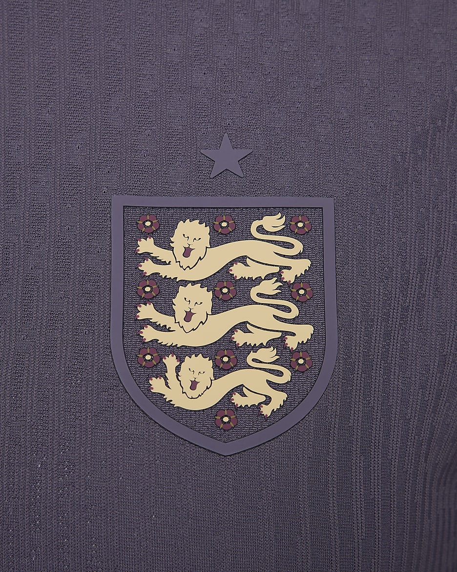 England 2024/25 Match (herrelaget, bortedrakt) Nike Dri-FIT ADV autentisk fotballdrakt til dame - Dark Raisin/Sesame