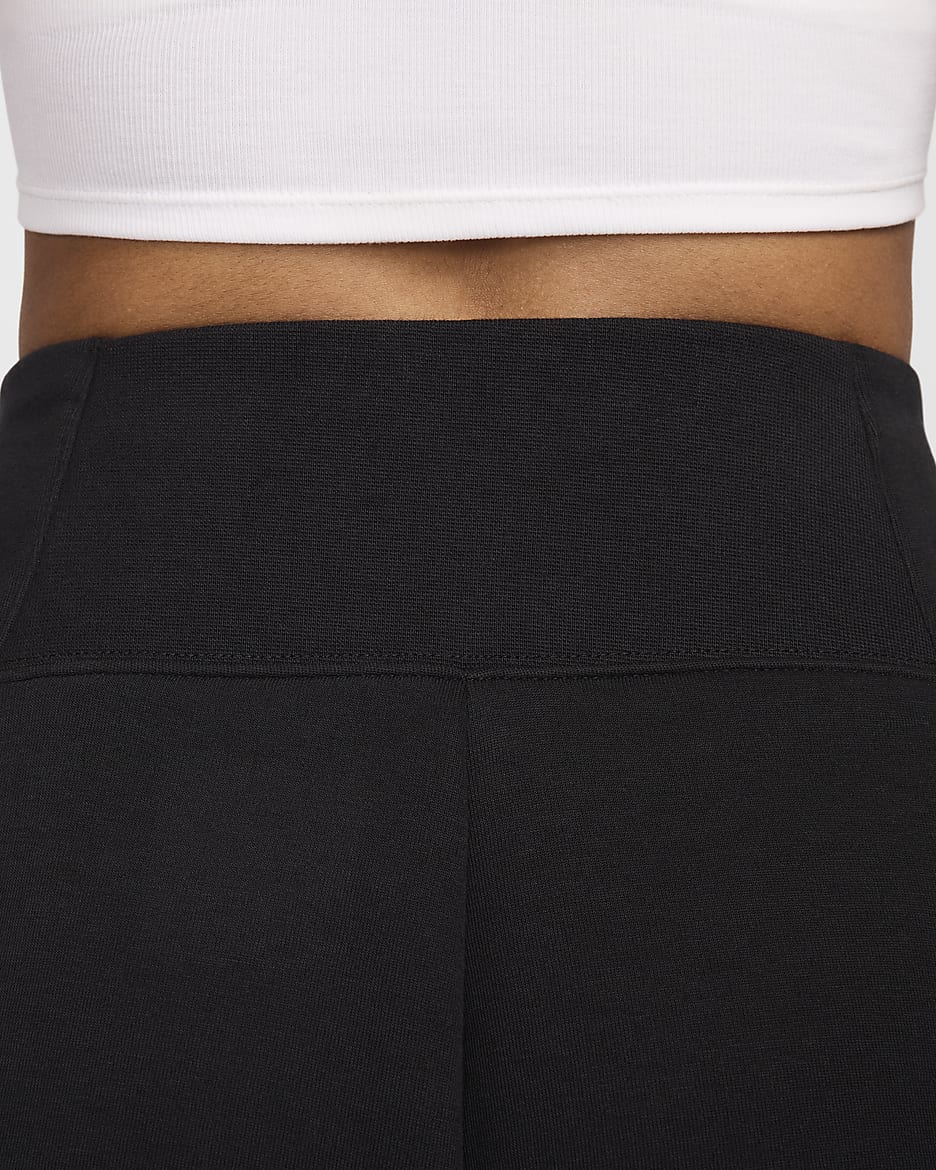 Nike Sportswear Tech Fleece Women's High-Waisted 3" Pleated Shorts - Black/Black