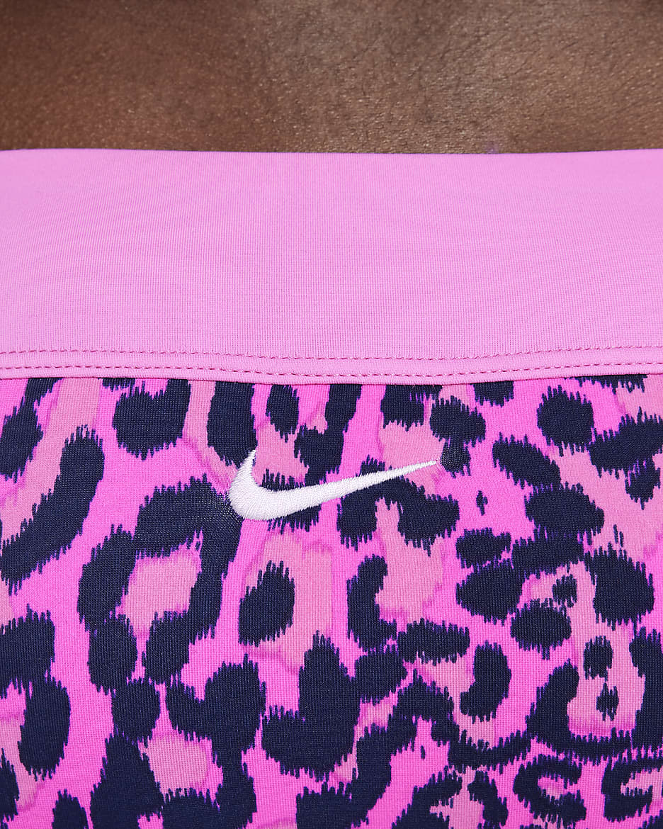 Nike Swim Wild Monoquini asimètric - Nena - Fierce Pink/Midnight Navy/Playful Pink/Lilac Bloom