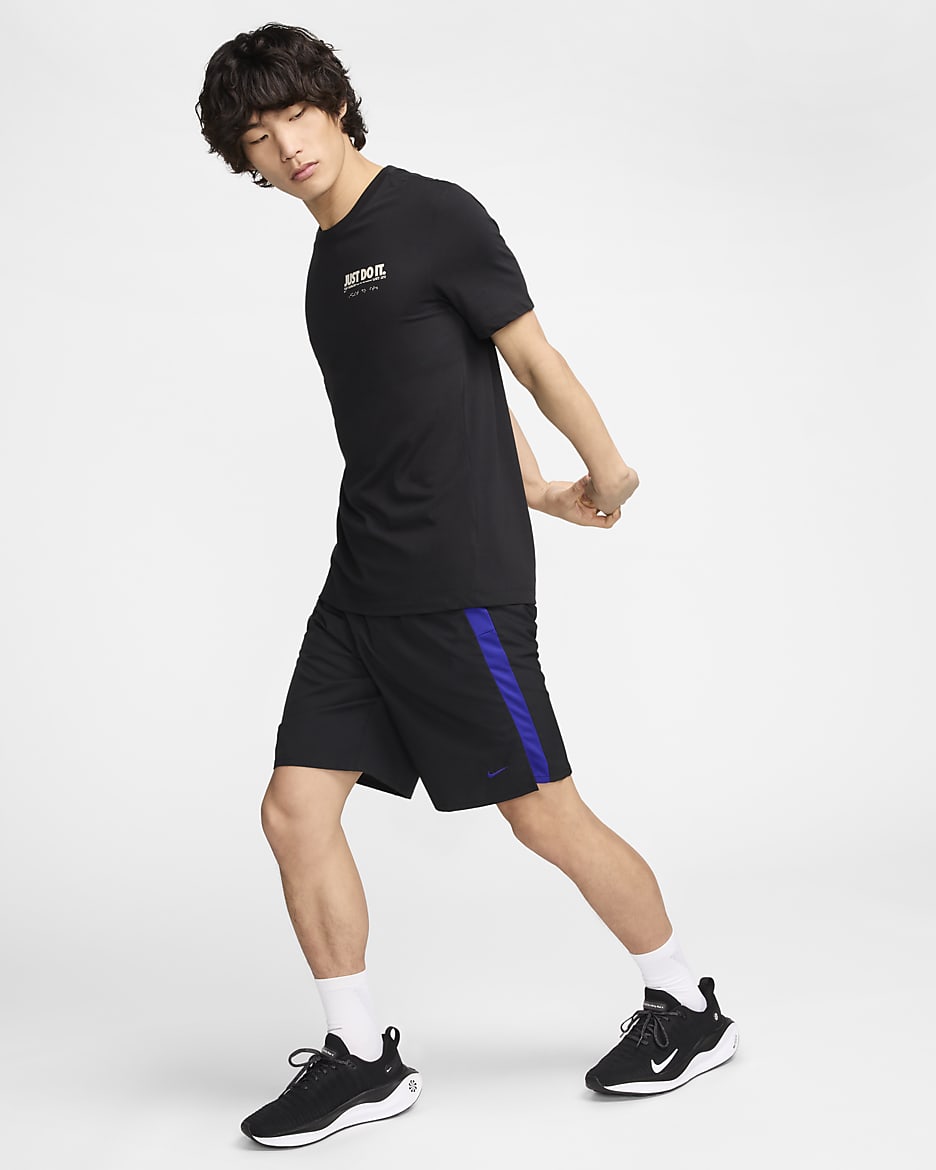 Nike Challenger Men's Dri-FIT 9" Unlined Running Shorts - Black/Concord/Concord