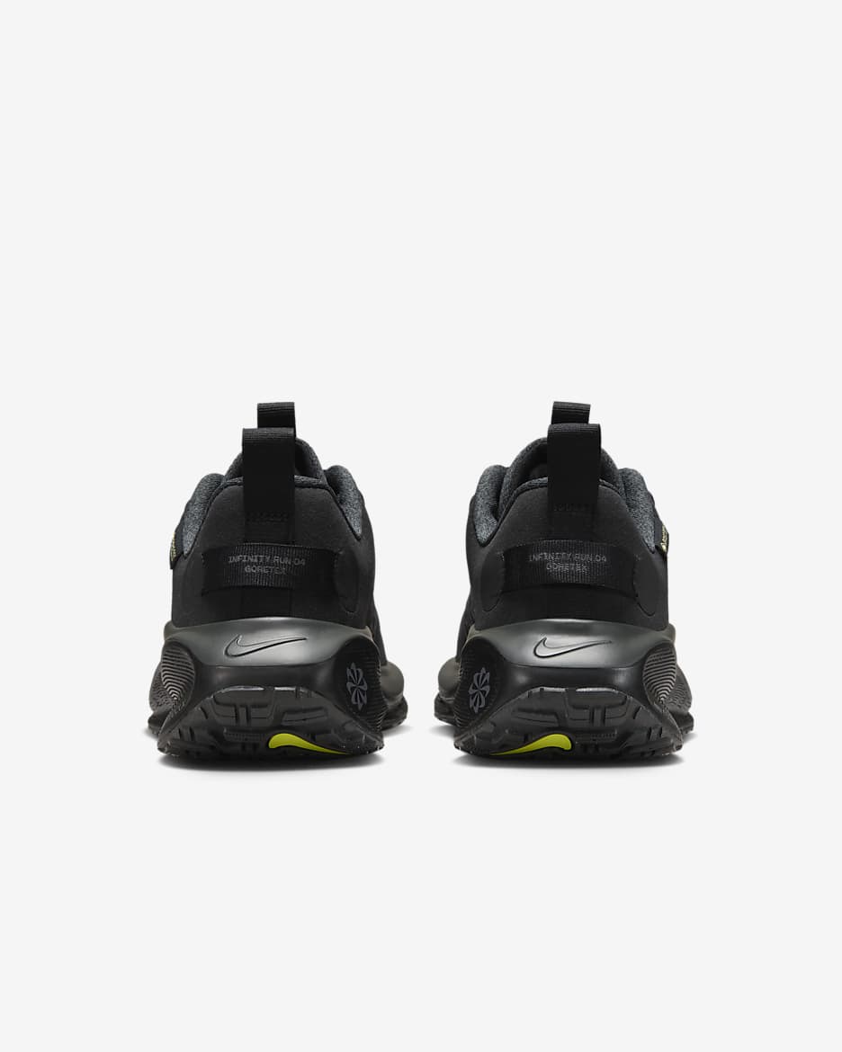 Damskie wodoszczelne buty do biegania po asfalcie Nike InfinityRN 4 GORE-TEX - Czerń/Volt/Dark Grey/Anthracite