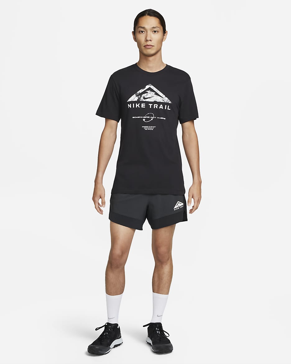 Nike Dri-FIT Trail Men's Trail Running T-Shirt - Black