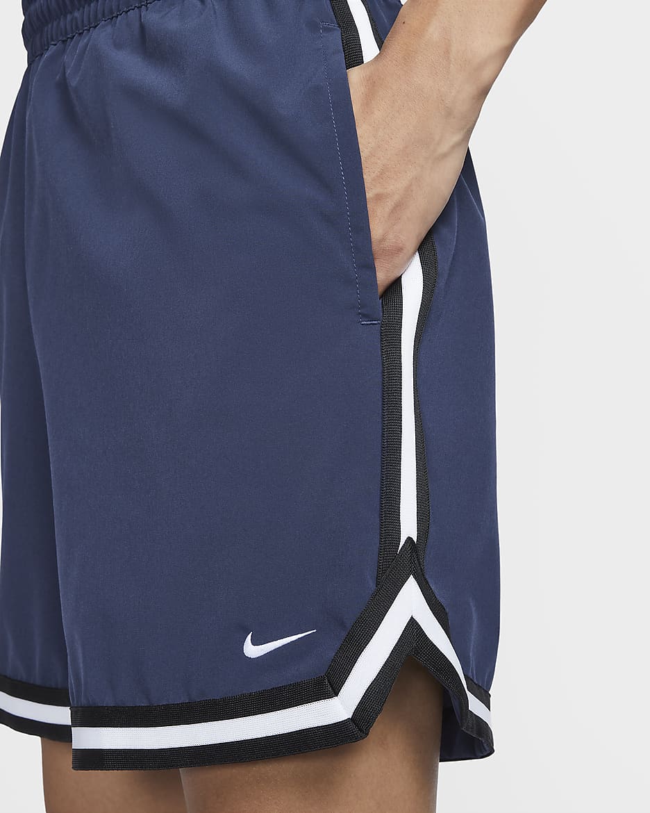 Nike DNA Men's Dri-FIT 6" UV Woven Basketball Shorts - Midnight Navy/Black/White