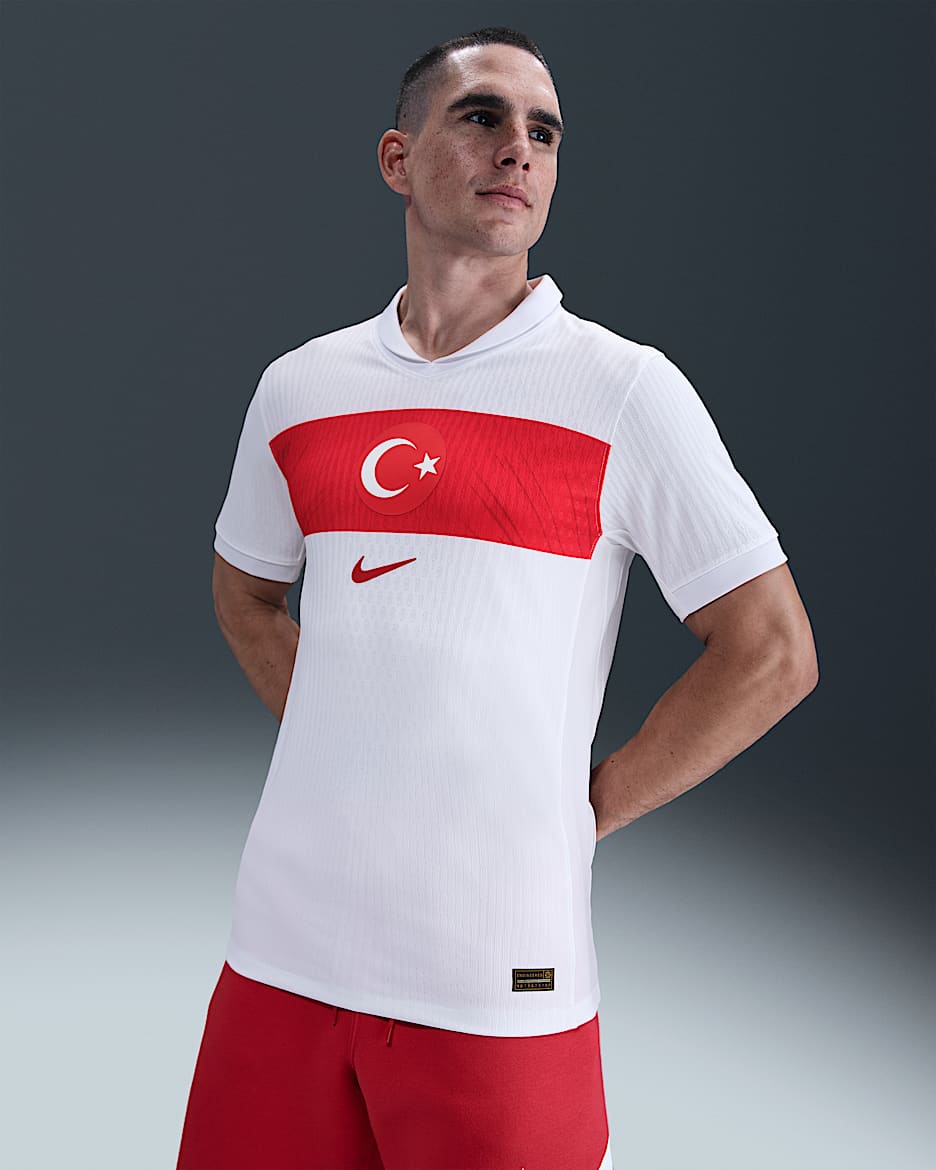 Türkiye 2024/25 Match Home Men's Nike Dri-FIT ADV Football Shirt - White/Sport Red/Sport Red