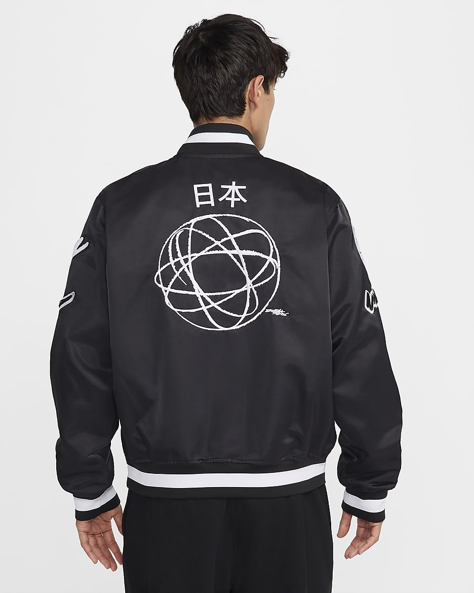 Japan Dugout Men's Nike Breaking Satin Jacket - Black/Anthracite