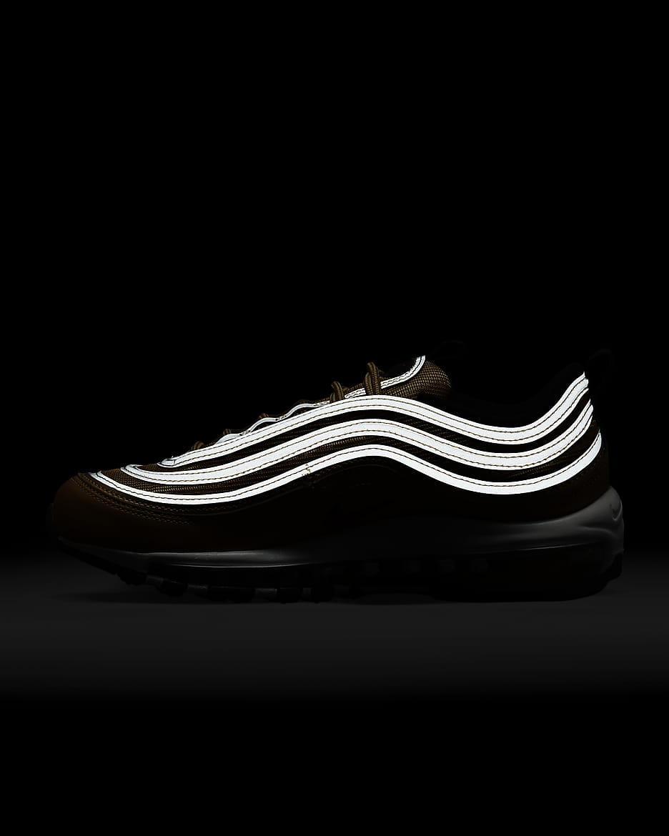 Nike Air Max 97 Women's Shoes - Metallic Gold/Black/White/Varsity Red