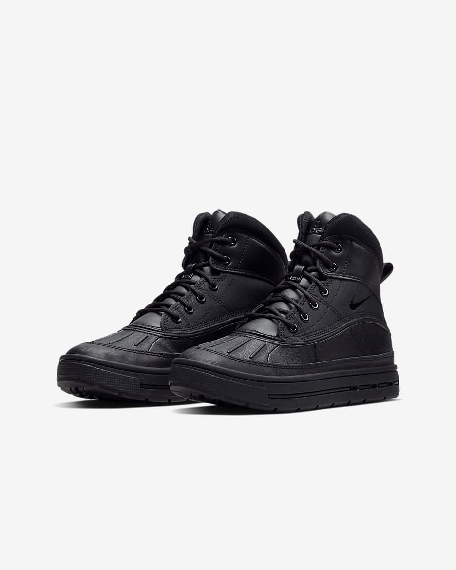 Nike Woodside 2 High ACG Big Kids' Boots - Black/Black/Black