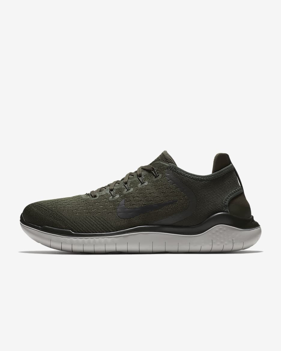 Tenis de correr en carretera para hombre Nike Free Run 2018 - Caqui militar/Secuoya/Negro