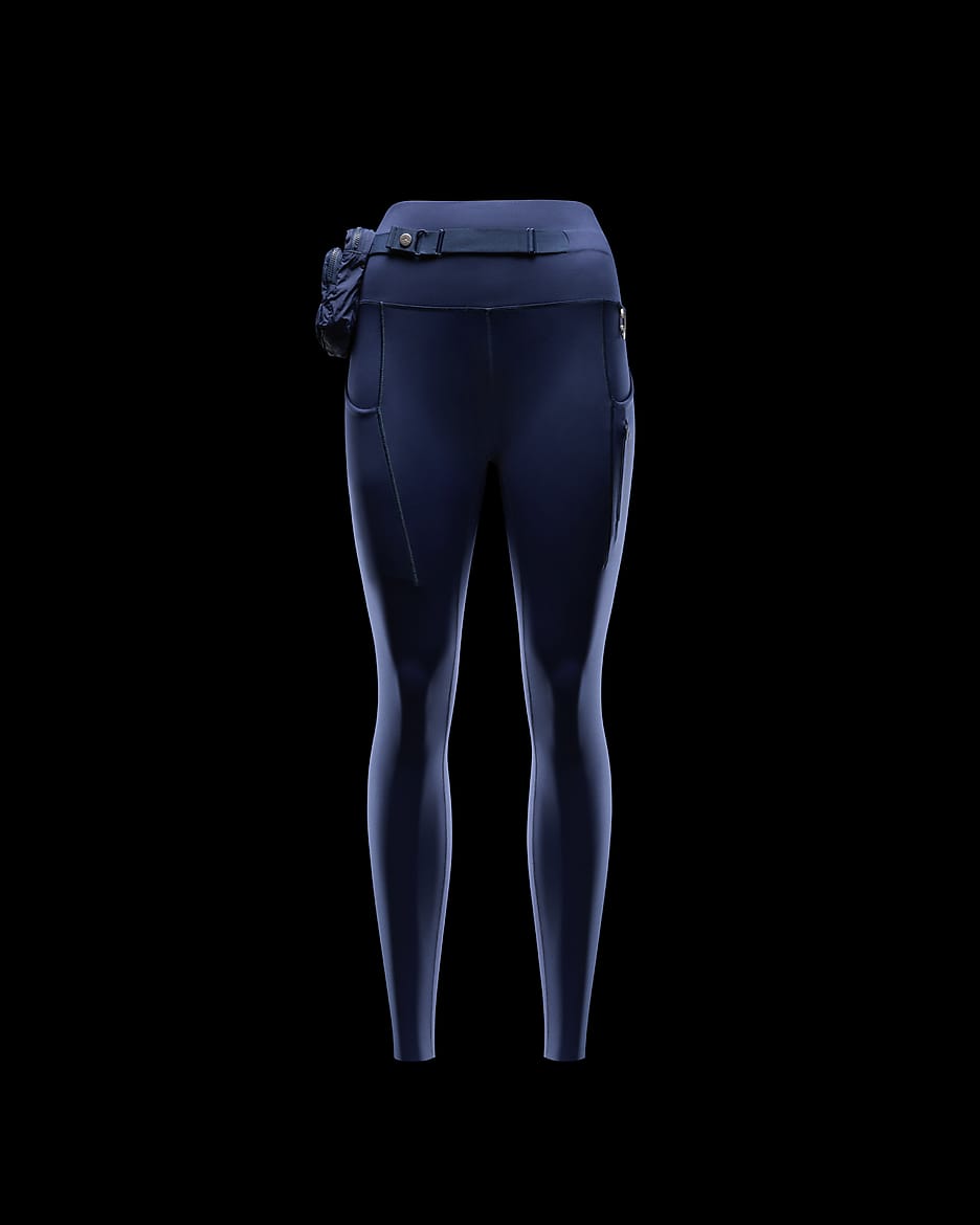 Legging 7/8 à taille haute et maintien supérieur avec poches Nike Trail Go pour femme - Armory Navy/Armory Navy/Noir