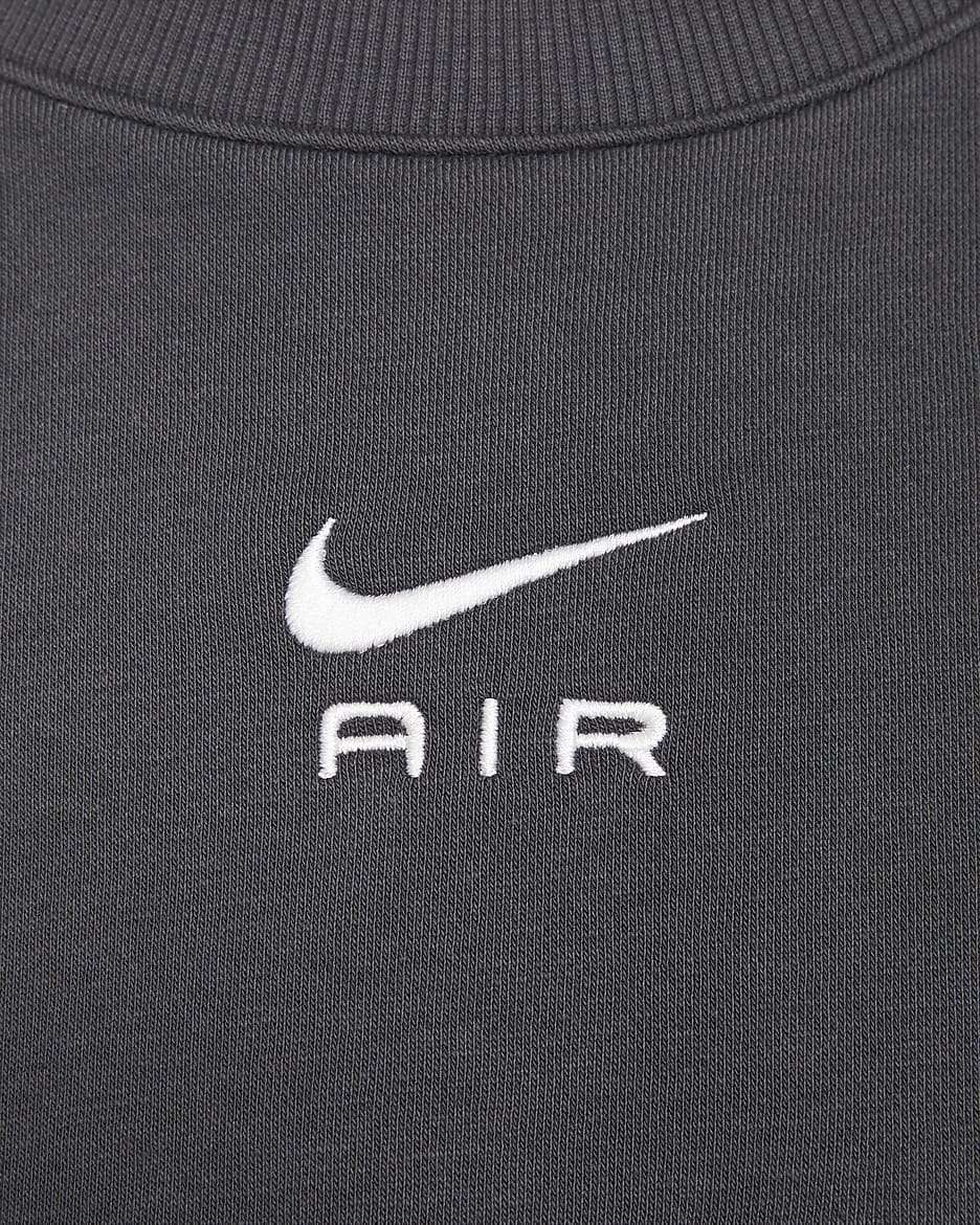 Nike Air Older Kids' Crew-Neck Sweatshirt - Black/Anthracite/White/White