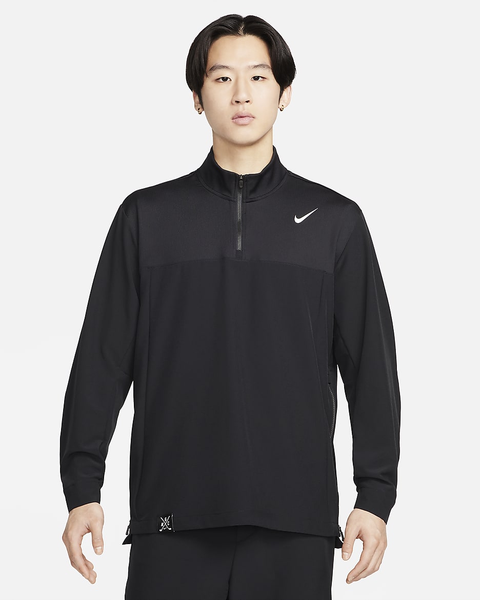 Nike Golf Club Men's Dri-FIT Golf Jacket - Black/Black/White