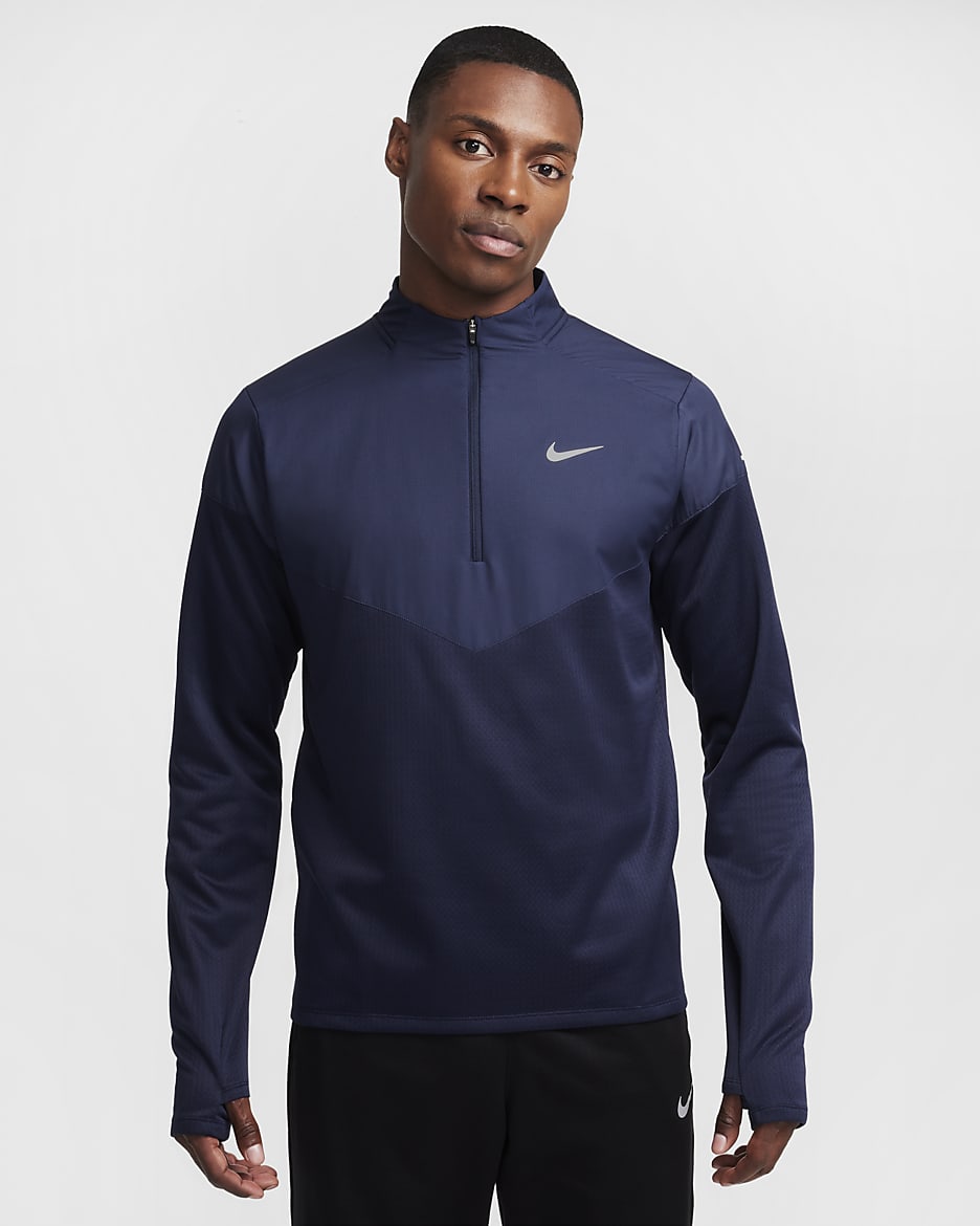 Nike Sphere Element Men's Therma-FIT Water-Repellent 1/2-Zip Running Top - Obsidian