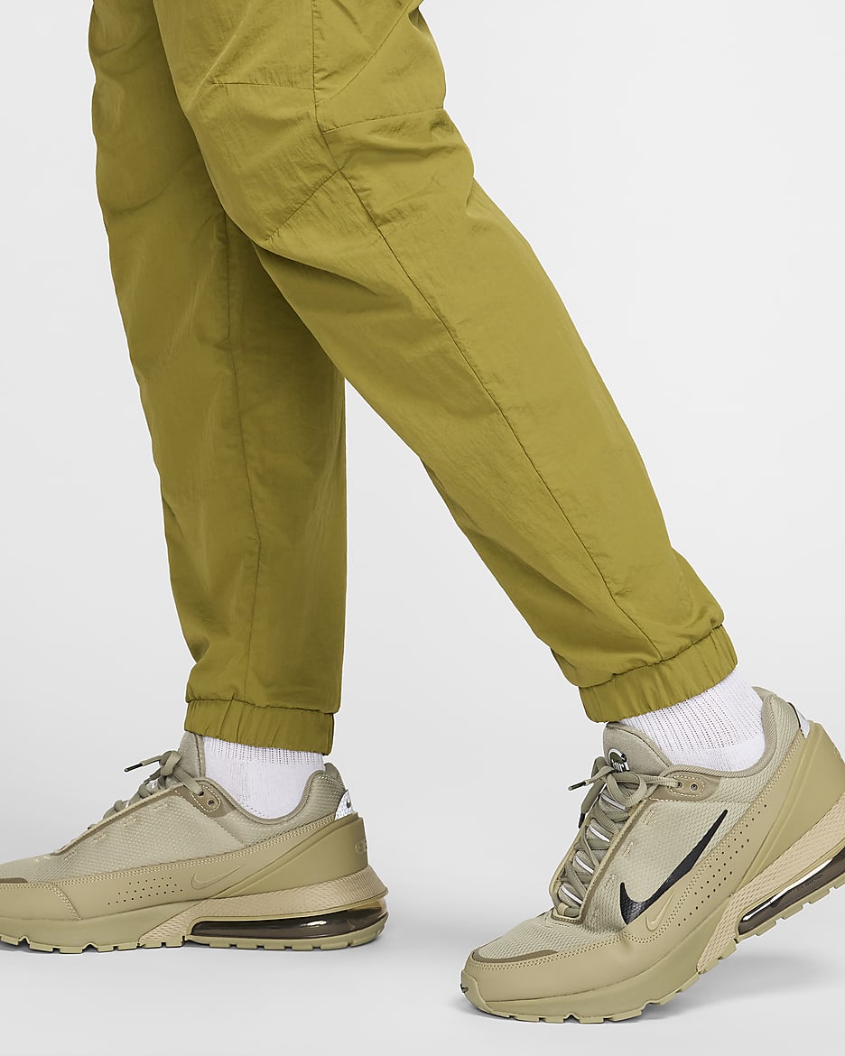 Nike Tech Men's Woven Straight Leg Pants - Pacific Moss/Black