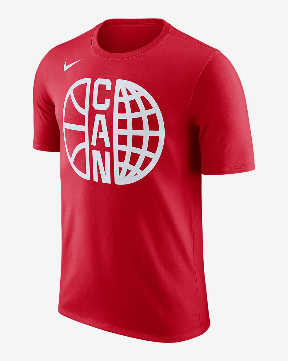 Canada Practice Men's Nike Basketball T-Shirt - Challenge Red/Challenge Red/White