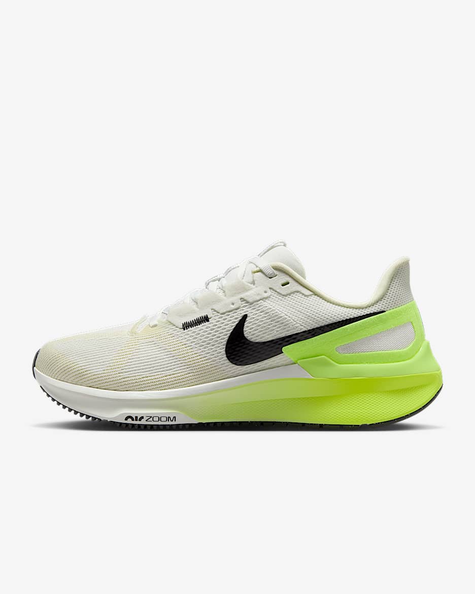 Nike Structure 25 Women's Road Running Shoes - Summit White/Volt/Coconut Milk/Black
