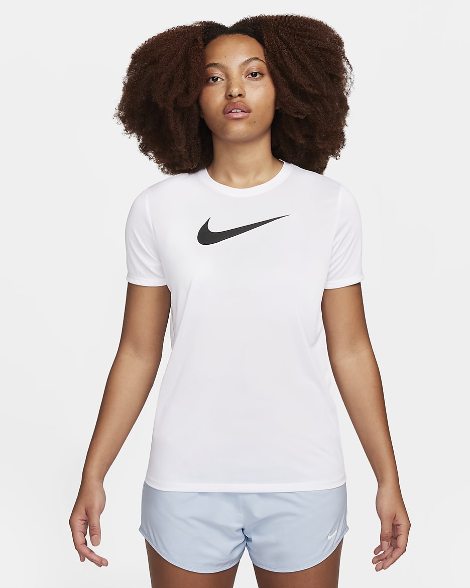 Playera con gráfico Dri-FIT para mujer Nike - Blanco/Negro